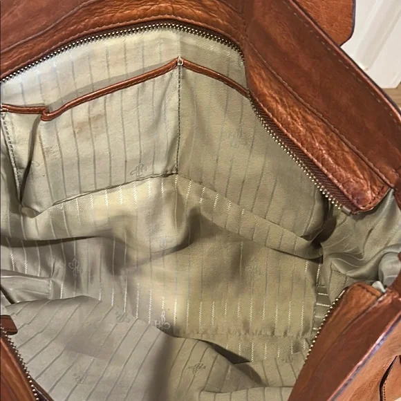 Cole Haan Elegant Brown Leather Tote Bag/Purse - Picture 6 of 16